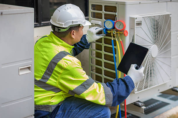 Professional Air Duct Cleaning technician working in Bethel, MN